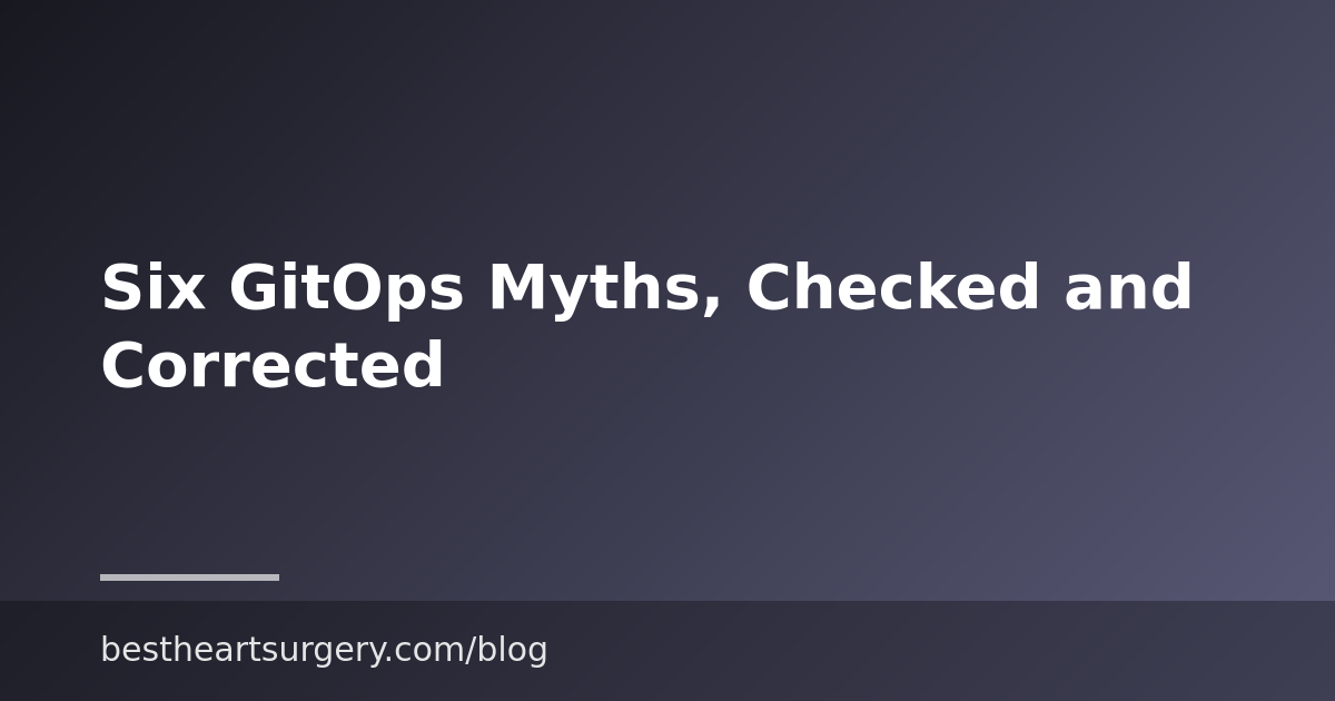 Six GitOps Myths, Checked and Corrected
